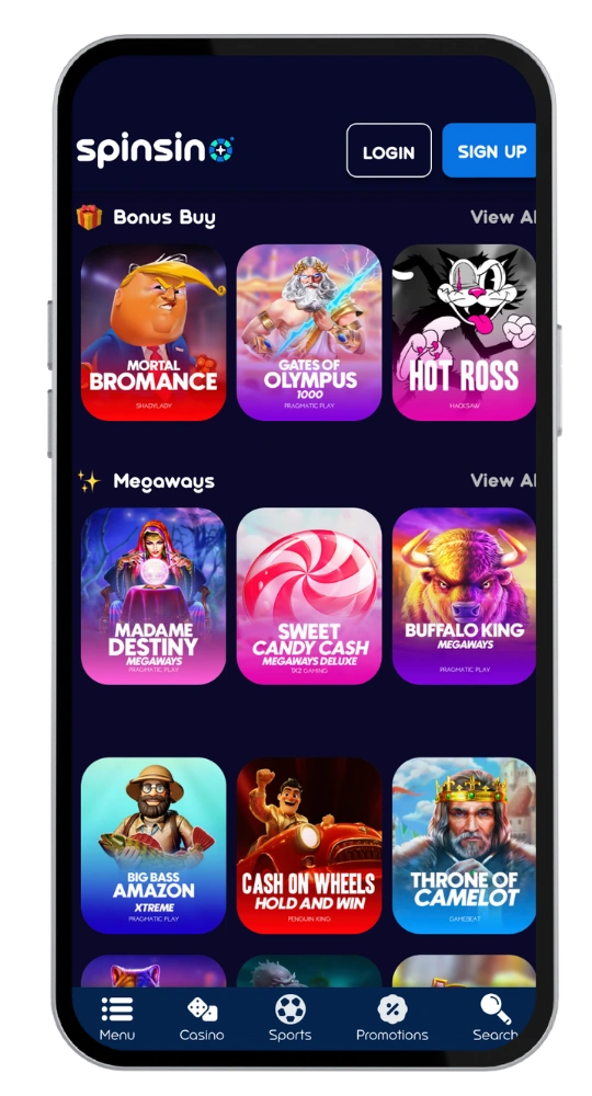SpinsinoCasino entrar